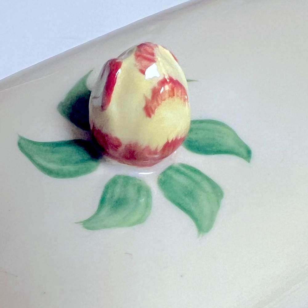 RARE Franciscan Tulip BUTTER DISH & SALT SHAKER